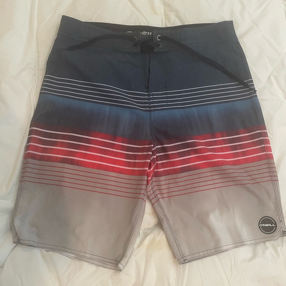 Men’s O’Neill Striped Boardshort, Size 31, New